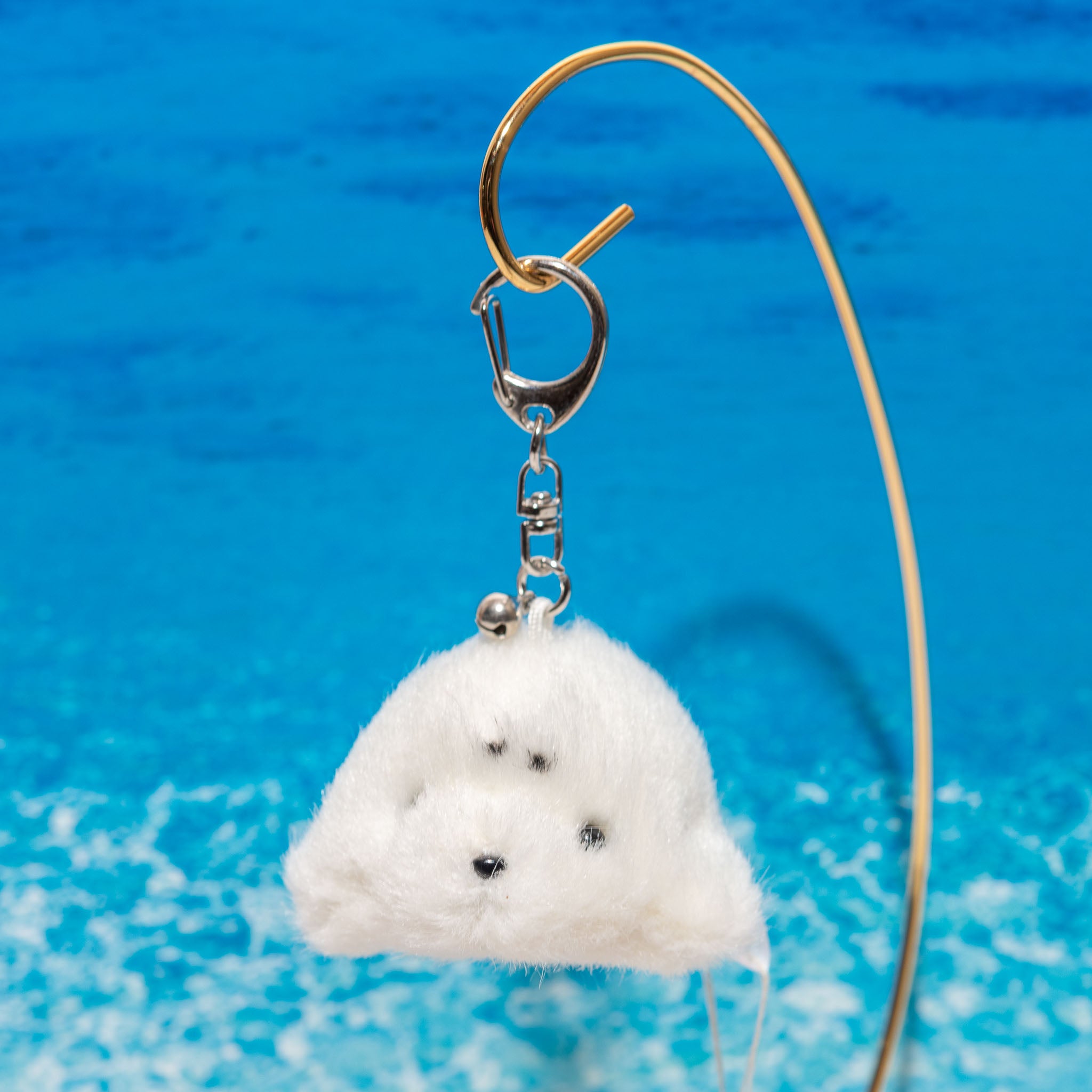 シナダSHINADA子犬グリーンぬいぐるみボールキーチェーン当時品