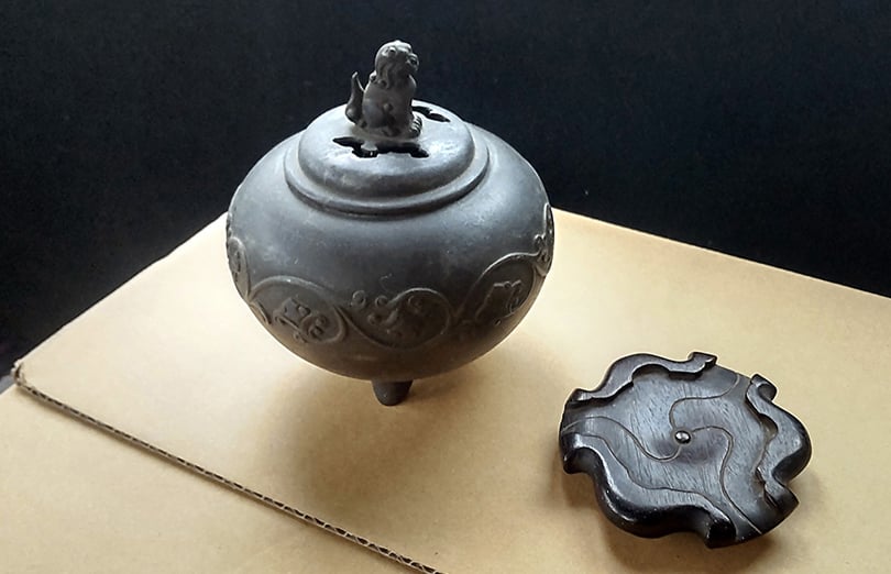 古美術品 ドラゴン彫刻の赤い漆器 これまでの展覧会｜根津美術館