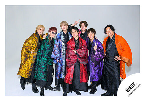 WEST. 関西七色男大祭り ピンバッジ ポップアップカード 全種類セット