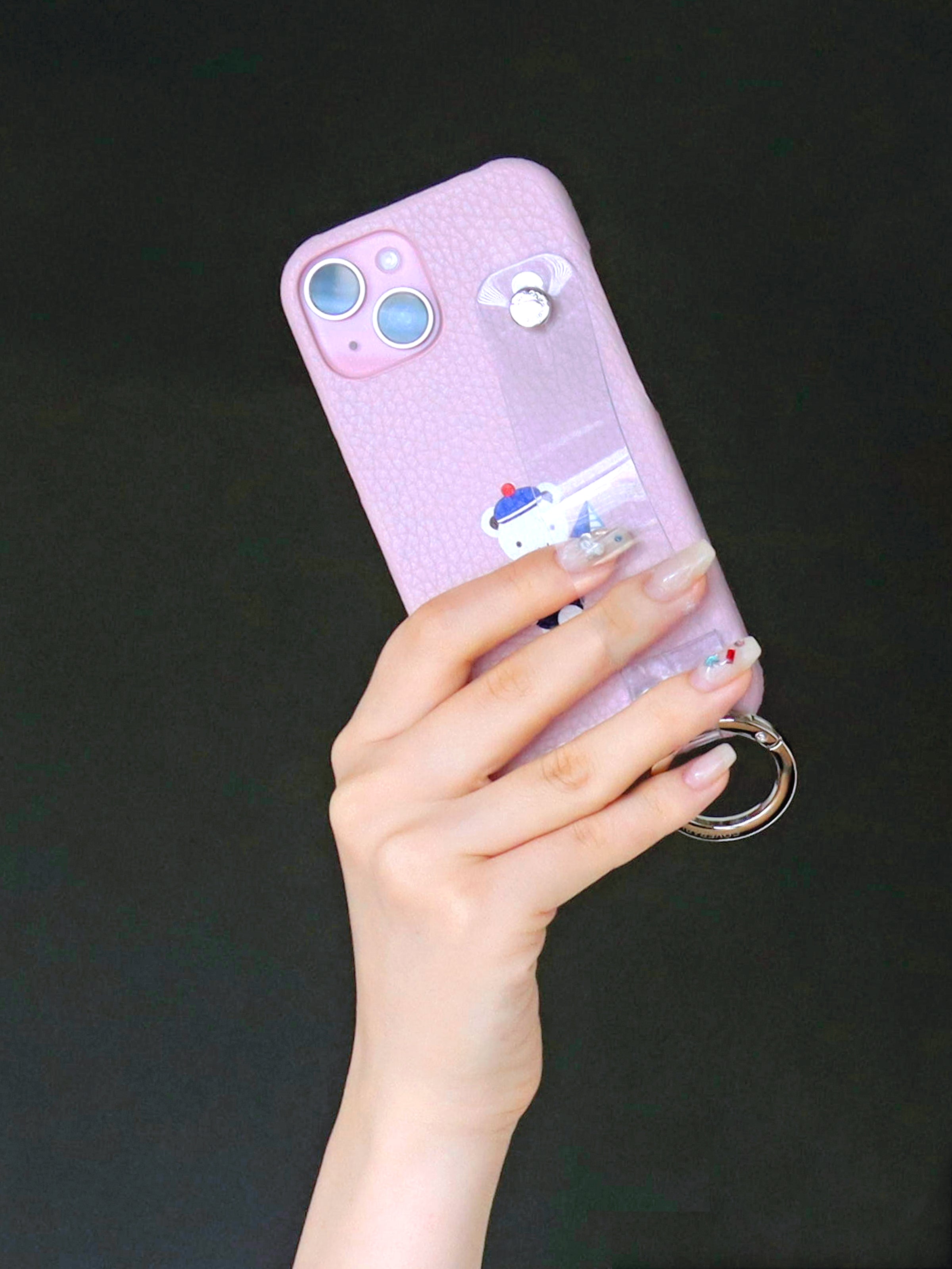 受注販売】カスタマイズスマホケース（ハンドベルト付き・名入れ）(2月