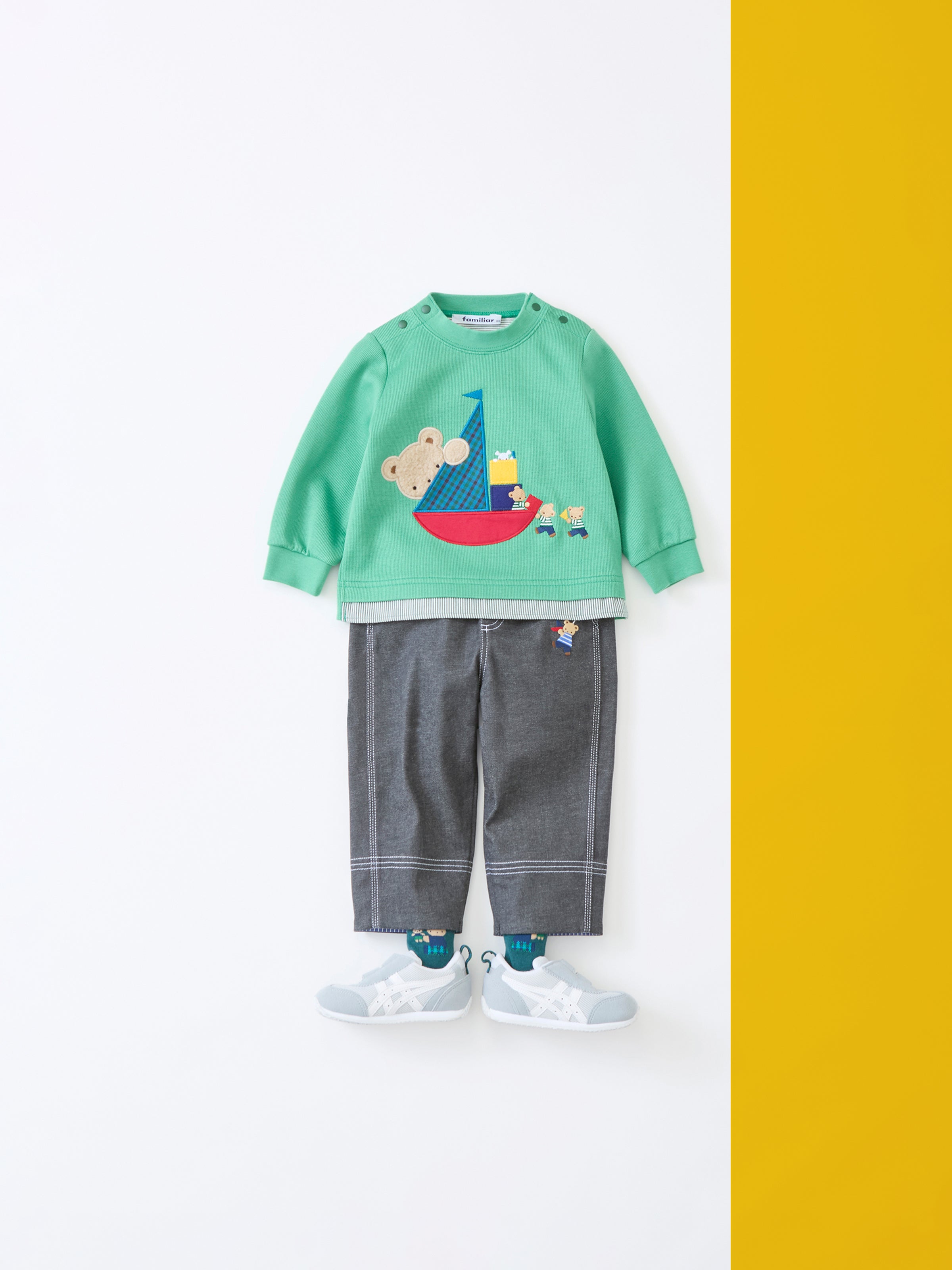 ル*ー様 ファミリア familiar 半袖Tシャツ ショートパンツ4点セット