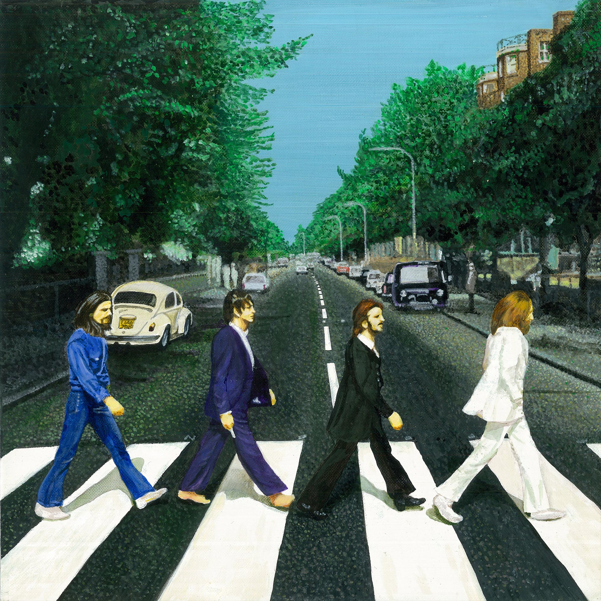 ビートルズアビー・ロード3Dプラ板大型ポスター ビートルズアビー