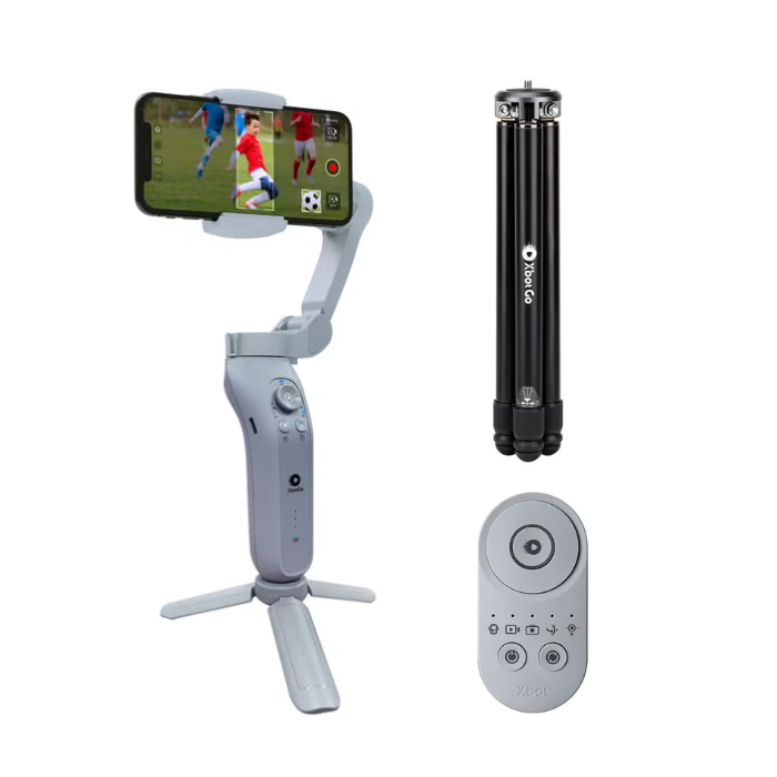 Xbot スマートフォンスタビライザー グレー Amazon.co.jp: AOCHUAN