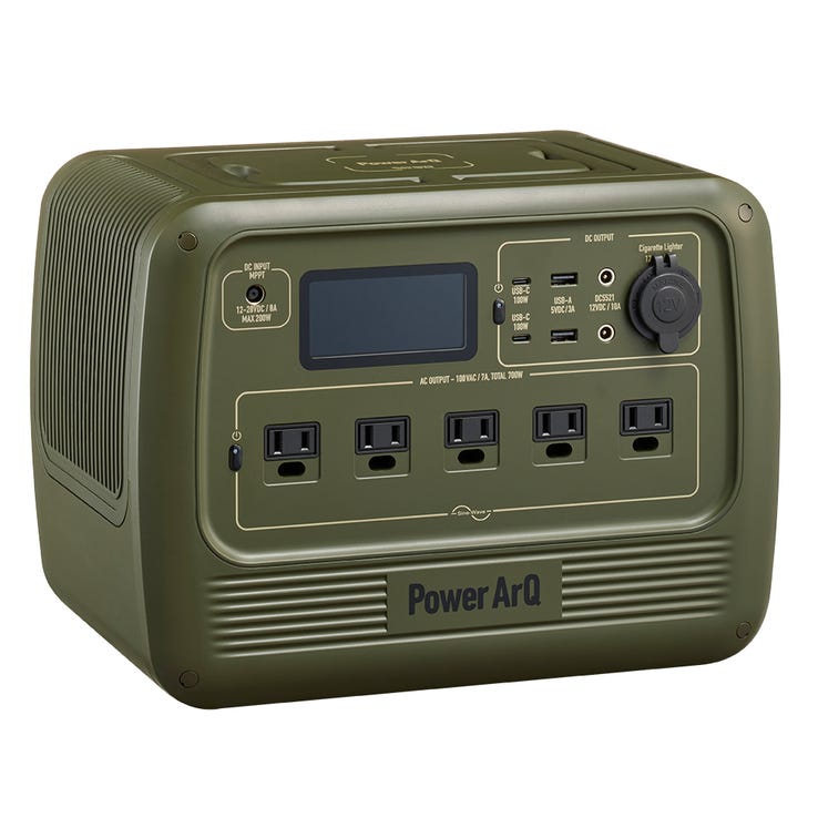 レンタル] 加島商事 PowerArQ S7 ポータブル電源（716Wh） オリーブ