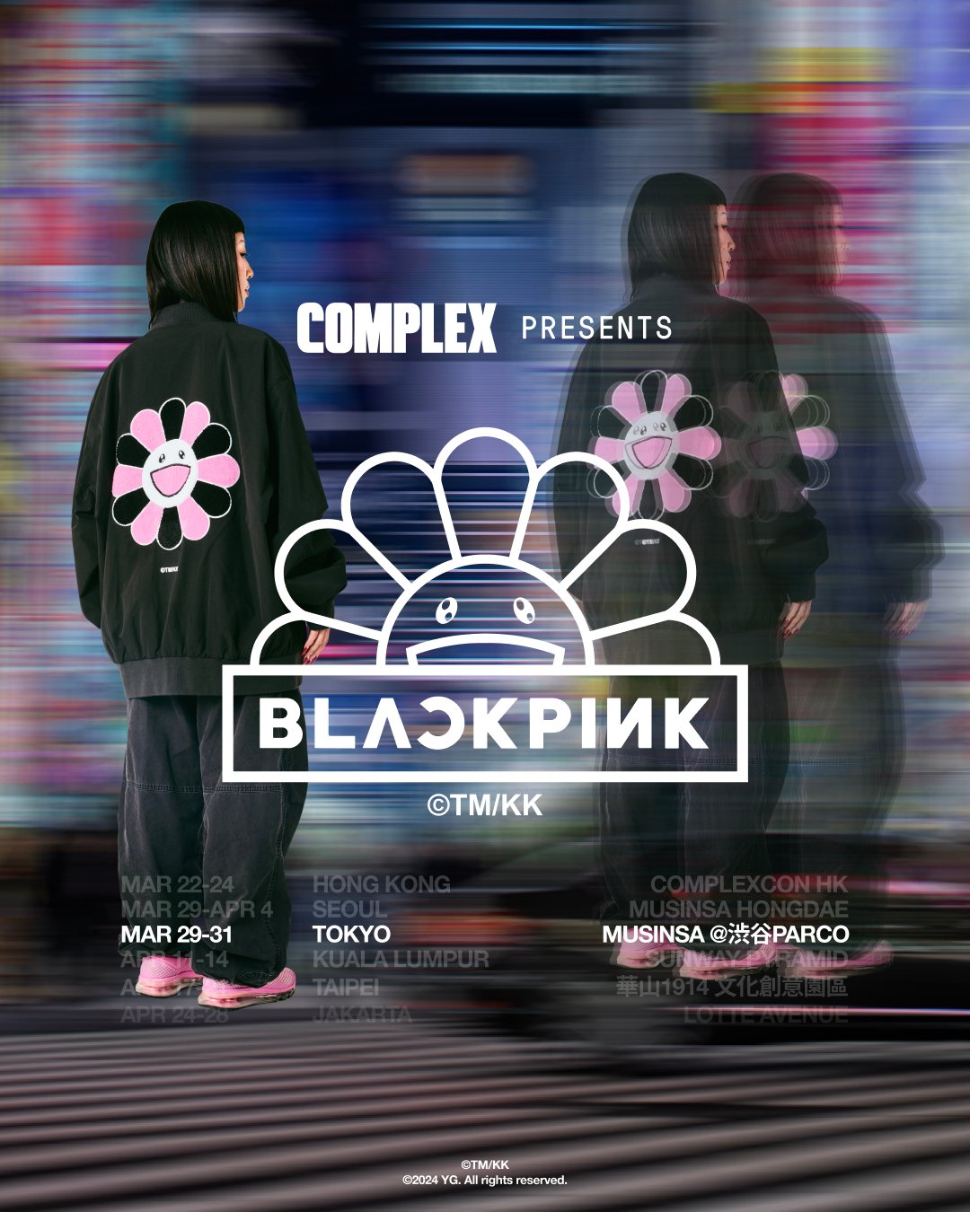村上隆×BLACKPINKの第2弾がムシンサで発売、渋谷パルコでの