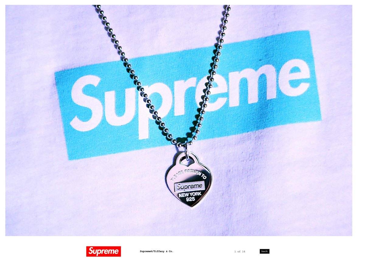 シュプリームとコラボ実現、“ティファニーブルー“のボックスロゴT