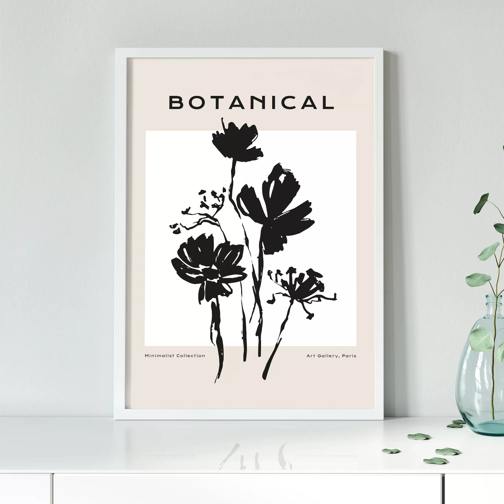 アートポスター ボタニカル 黒 モノトーン 北欧モダン – FashionWallArt