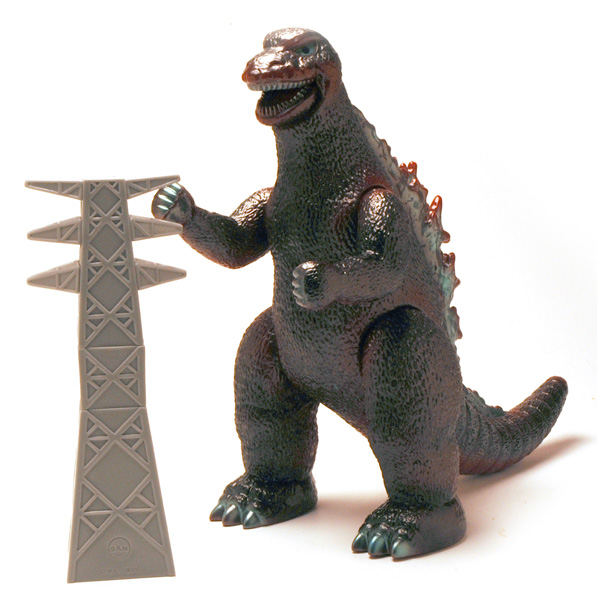 マルサンゴジラ＆ミニラ＆黄色ガバラ&蓄光ゴロザウルス4体セット値引