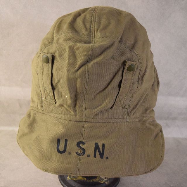 デッドストック 40s ビンテージ US NAVY USN デッキ キャップ