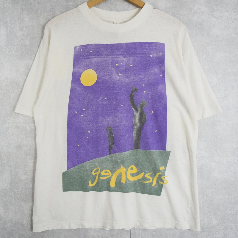 90年代 90s ジェネシス 音楽 ミュージック バンT 白 ホワイト