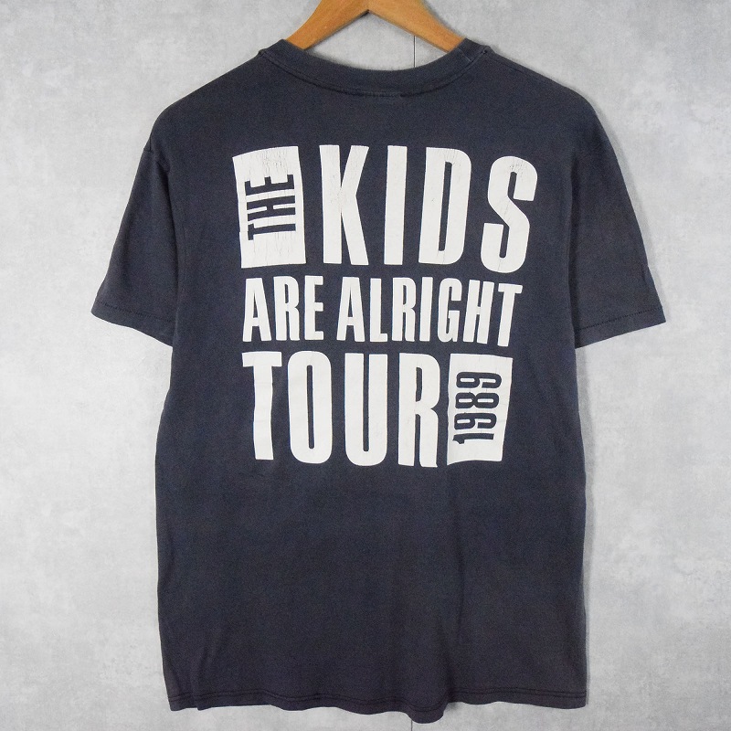 80年代 80s ザフー アメリカ製 音楽 ミュージック バンT 紺 ネイビー