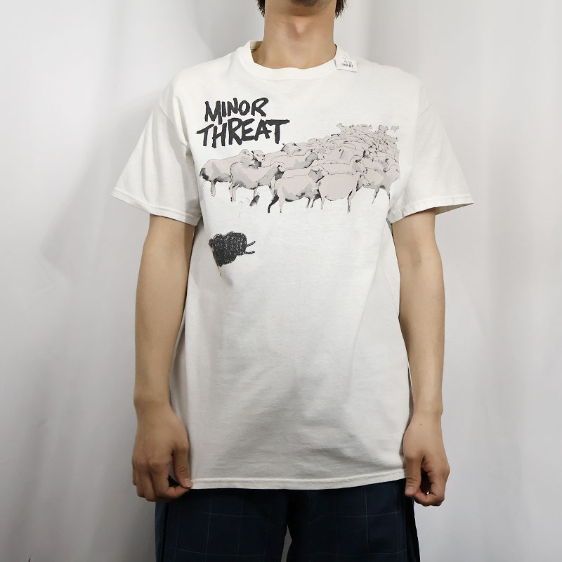 マイナースレッド バンT 音楽 ミュージック 白 ホワイト│ヴィテージ