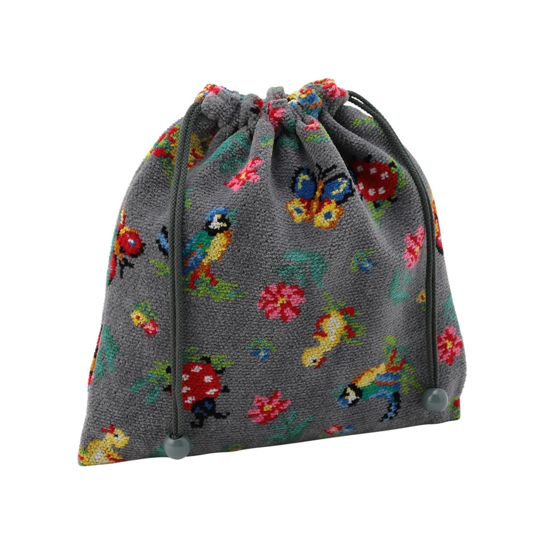 ハイジ 巾着 HE-176005（銀座・WEB限定）(グレー): FEILER｜フェイラー