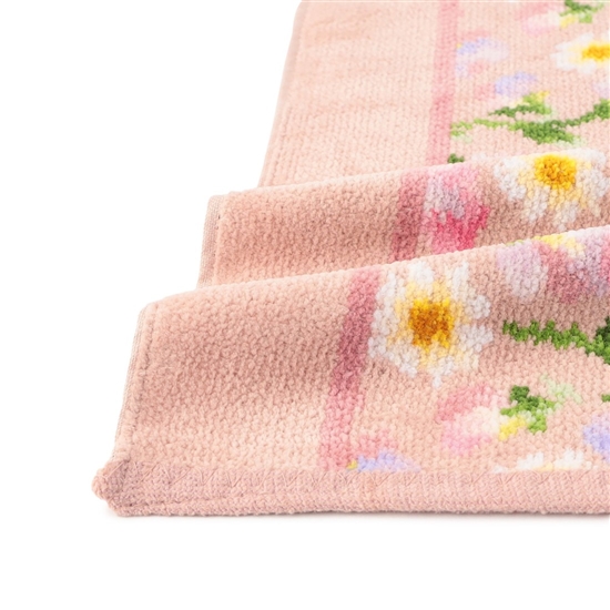 スウィートスイートピー ハンドタオル(ベージュ): FEILER｜フェイラー