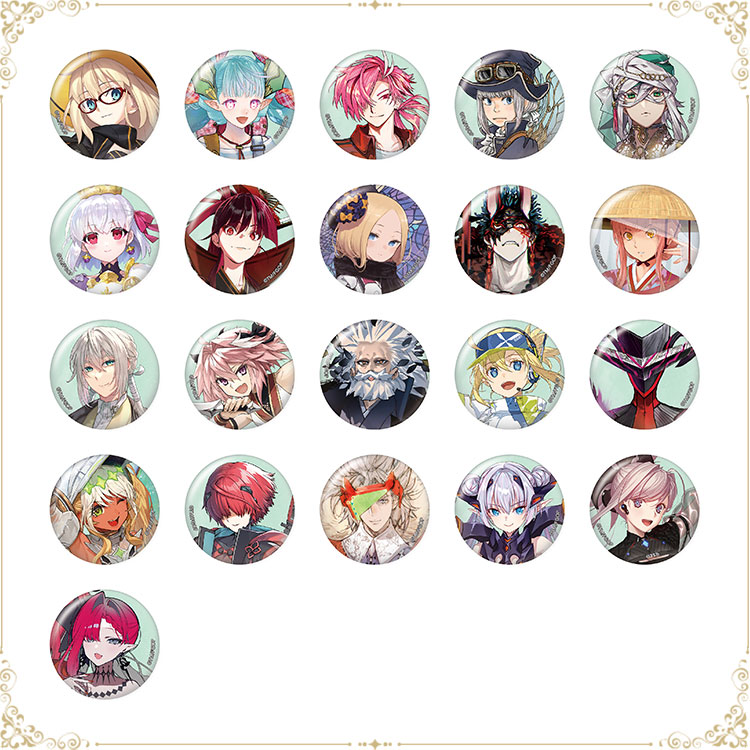 FGO ホテルカルデア カプセルトイ 缶バッジ マーリン 10点 FGO ホテル