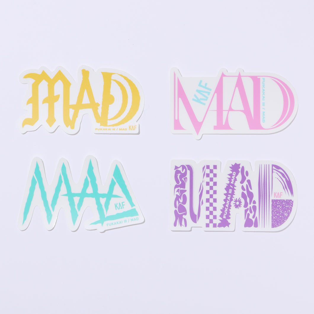 花譜】MADタイポステッカーセット／3rd ONE-MAN LIVE「不可解参（狂