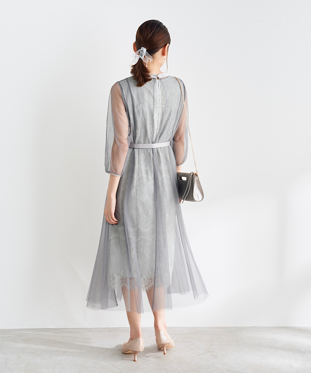 追加】レース&チュール重ね催事ワンピース｜Stola.（ストラ）公式通販