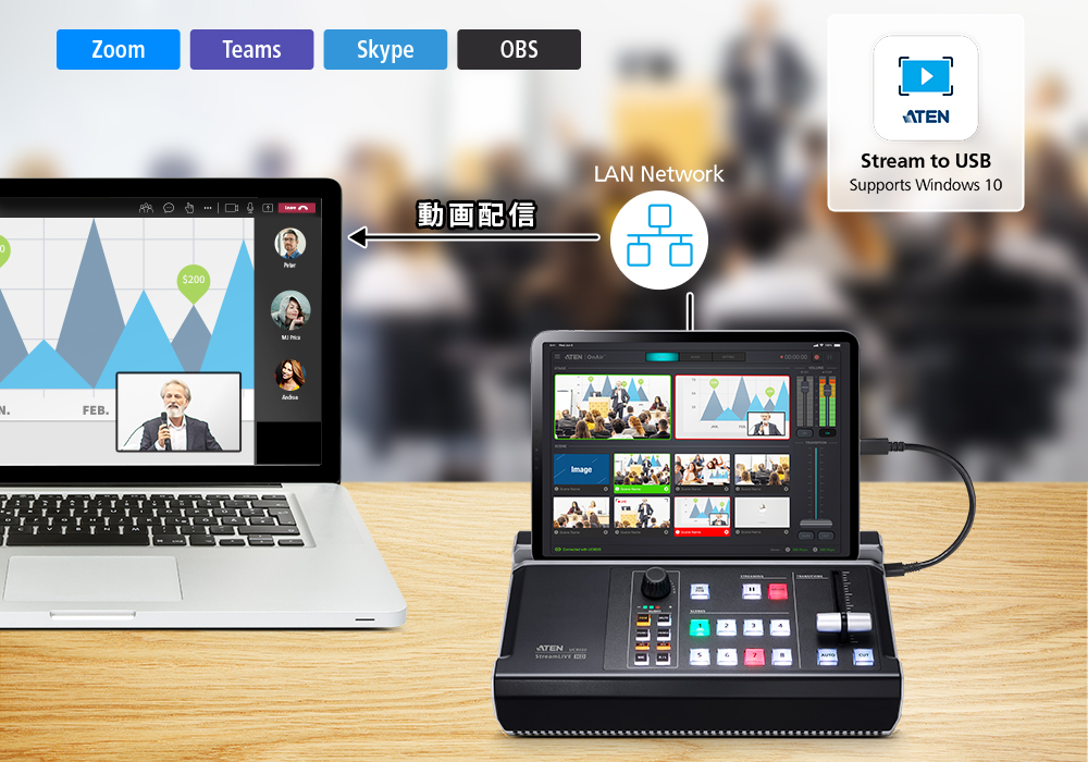 創業祭2026】ATEN UC9020 StreamLIVE HD ポータブルライブ