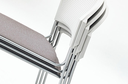 美品✨重ねて収納☆会議用スタッキングチェア3脚内田洋行MP-120