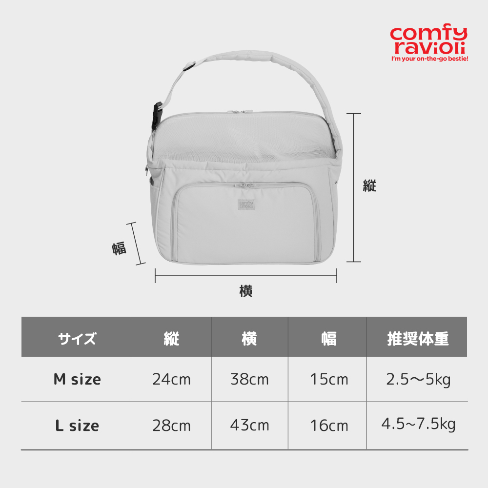 コンフィーラビオリ シティーバッグ（3カラー） | ペット用の食品