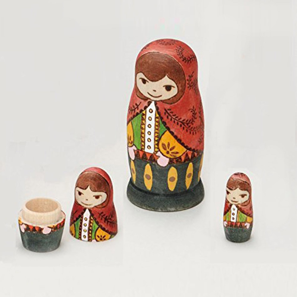 白木のマトリョーシカ 全3種 | 美術出版エデュケーショナル | 図工