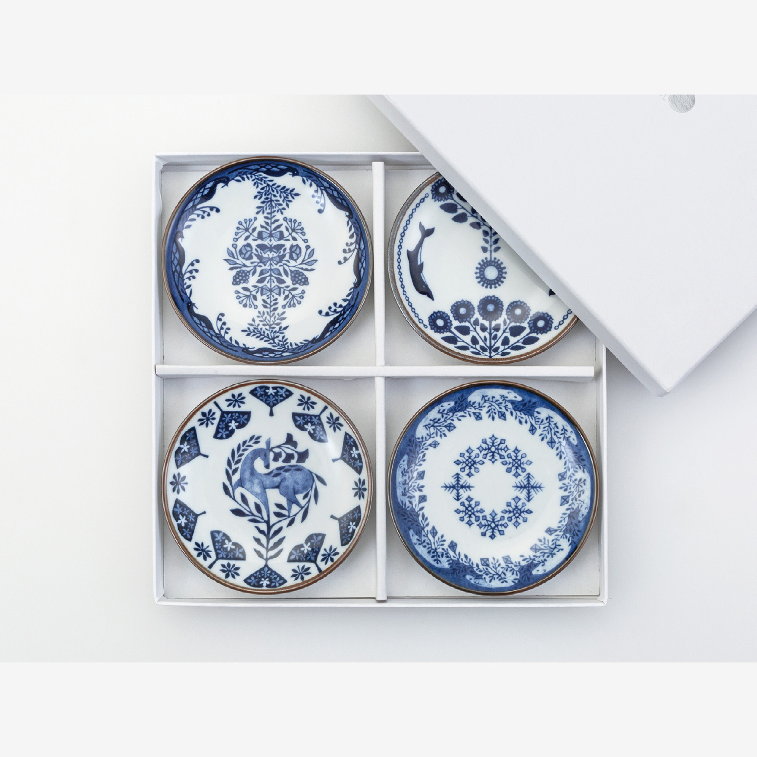 企画アイテム｜福田利之×波佐見 豆皿 四季セット｜西海陶器 | SAIKAI B