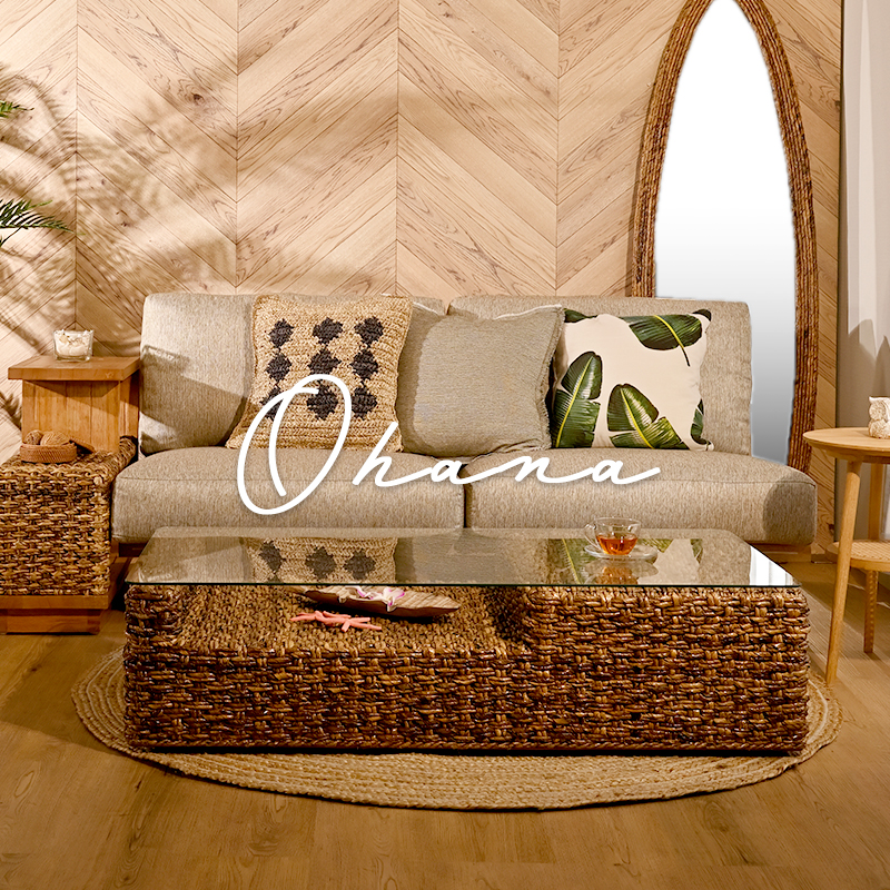 スクリーン 4連 パーテーション 衝立 バナナリーフ アジアンリゾート