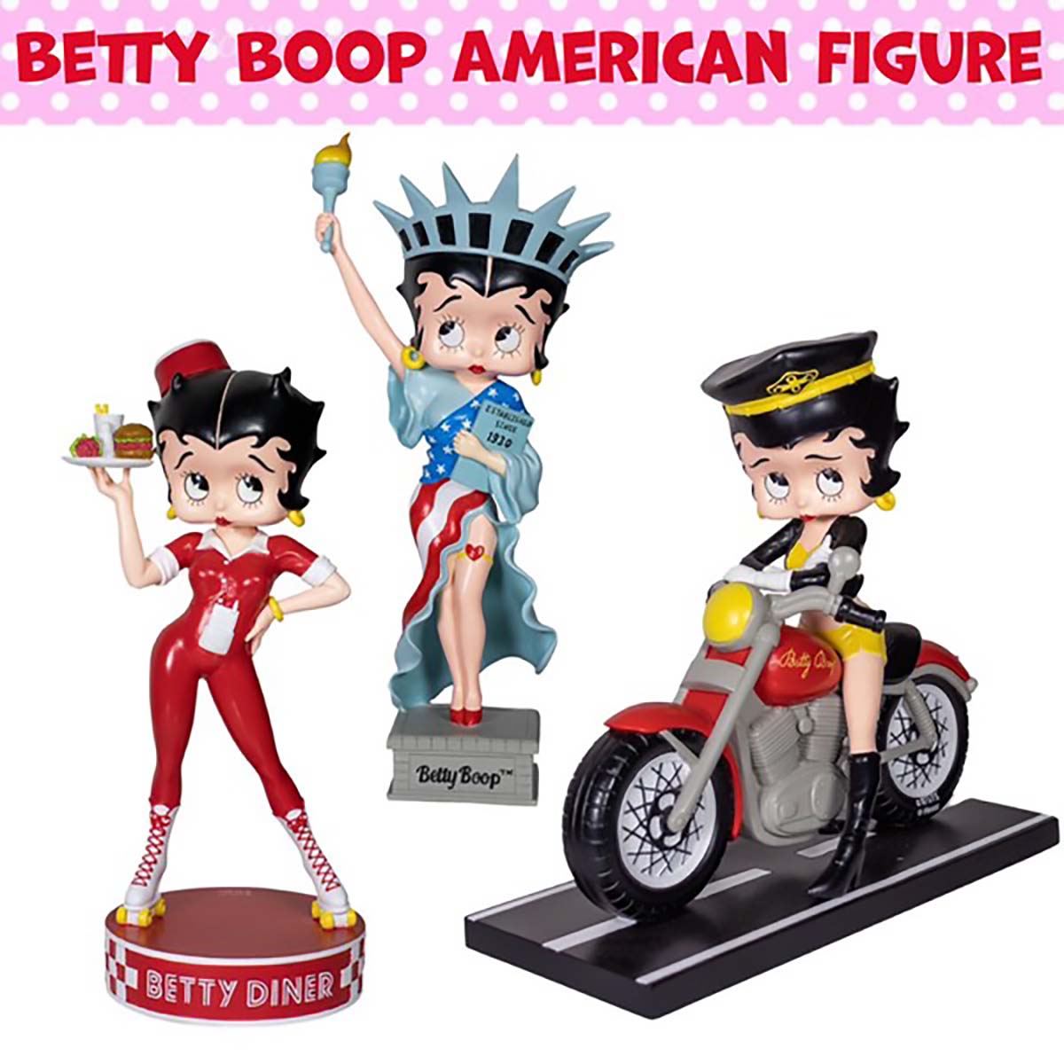 Betty Boop】 American Figure ベティちゃん_ 自由の女神 ダイナー