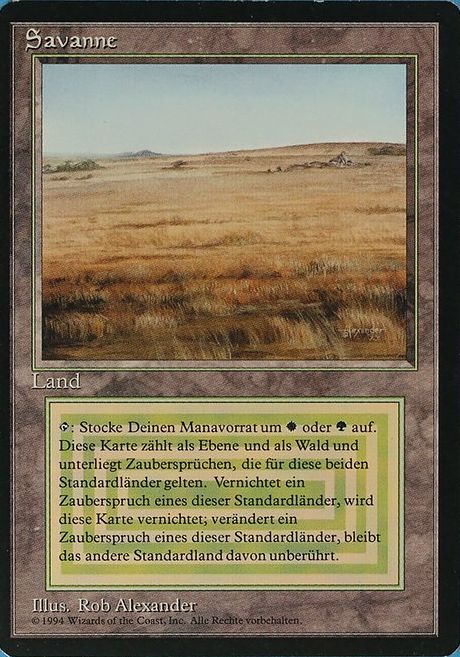 MTG Savannah 3ED 英語版 デュアルランド MTG Savannah サバンナ 英語