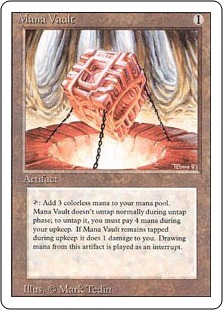 mtg 魔力の櫃 mana vault 日本語版 FOIL 2X2 mtg 魔力の櫃 mana vault