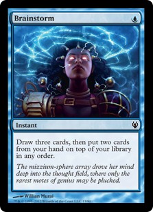 渦巻く知識 マスクス版 foil Foil】《渦まく知識/Brainstorm》 MMQ