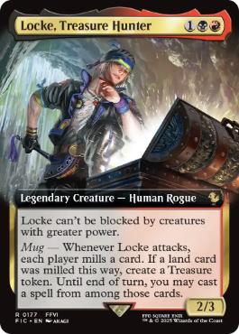 Foil】(177)□拡張アート□《トレジャーハンター、ロック/Locke