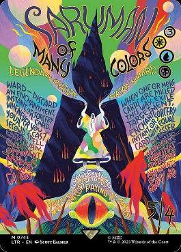 Foil】(223)□プレリリース□《多彩なるサルマン/Saruman of Many