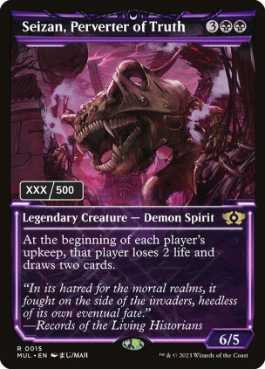 ダブルレインボウ・Foil】(145)《真実を捻じ曲げるもの、逝斬/Seizan