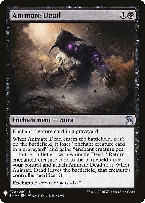 動く死体/Animate Dead》[PWシンボル付き再版] 黒U | 日本最大級 MTG
