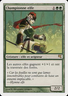 旧枠Foil】エルフのチャンピオン 7ED 日本語FOIL 旧枠Foil】エルフの