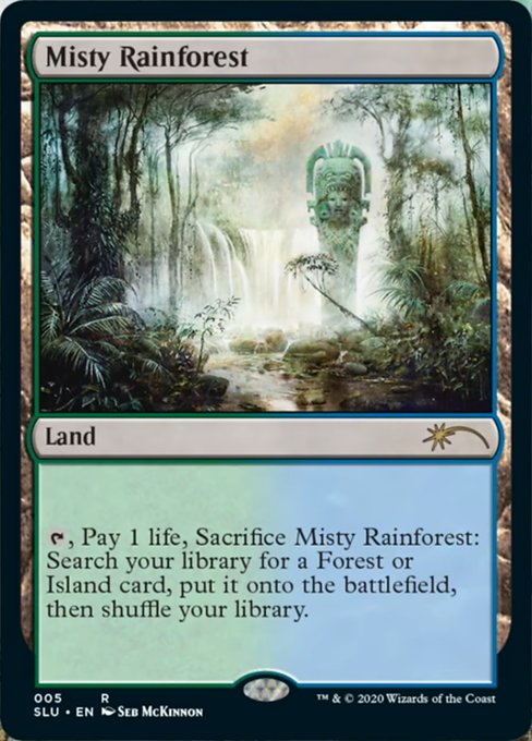 MTG 霧深い雨林/Misty Rainforest ドラゴンスケイルFoil 霧深き雨林