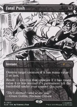 MTG 致命的な一押しFatalPush日本語 拡張アート 4枚 EX+]致命的な一