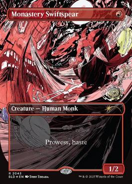 216)□ボーダーレス□《僧院の速槍/Monastery Swiftspear》[SLD] 赤R