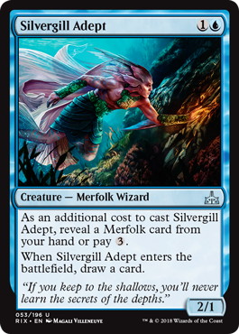 銀エラの達人/Silvergill Adept》[RIX] 青U | 日本最大級 MTG通販