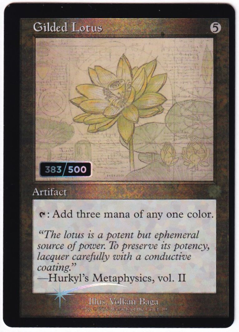 MTG Secret Lair 金粉の水蓮 英語 gilded lotus 金粉の水蓮/Gilded