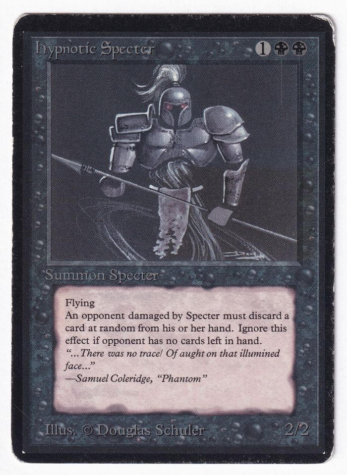 MTG 惑乱の死霊/Hypnotic Specter 4版 日本語 黒枠 4枚 □黒枠□《惑乱