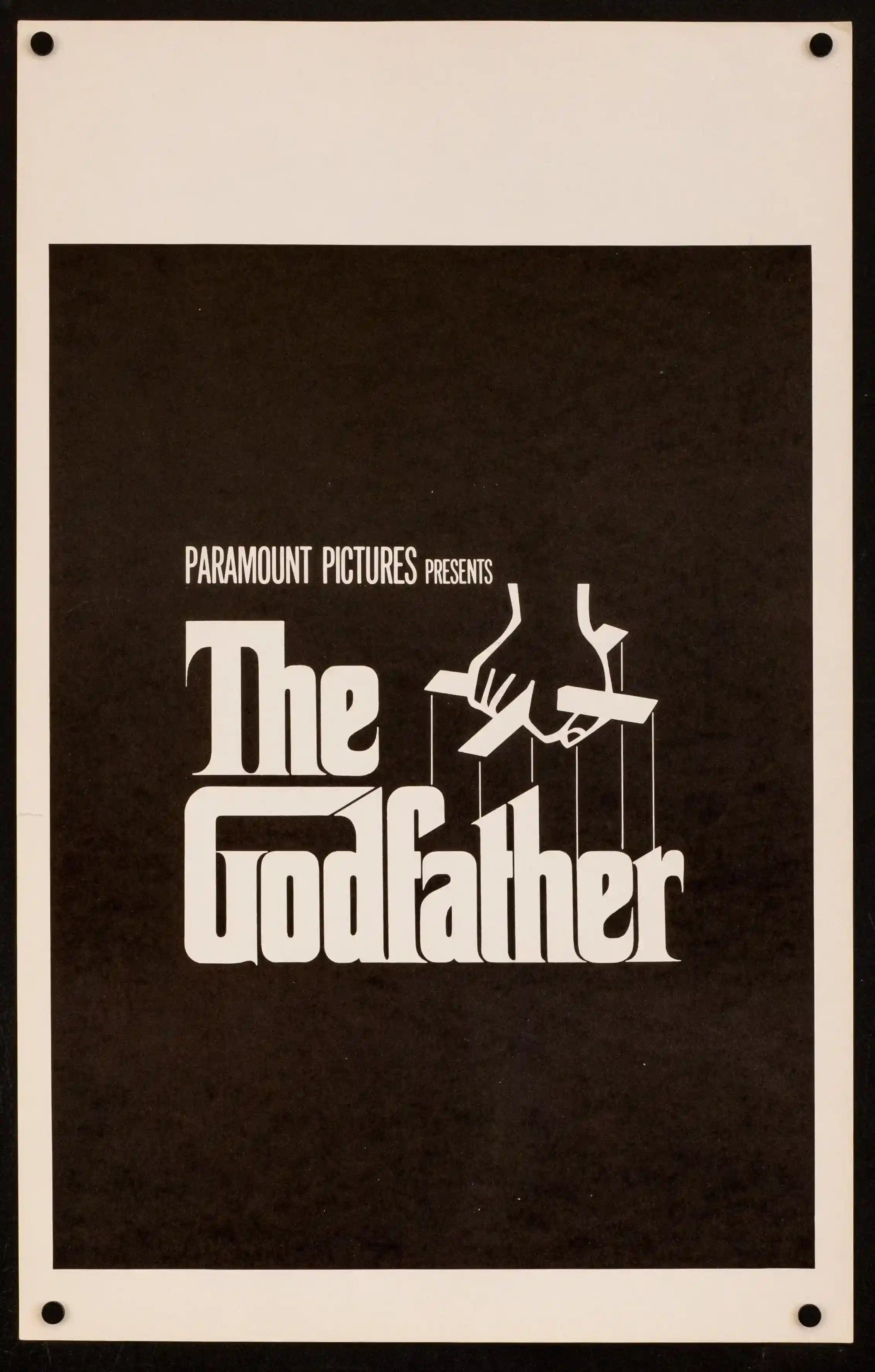 The Godfather Movie Poster 1972 Window Card (14x22)