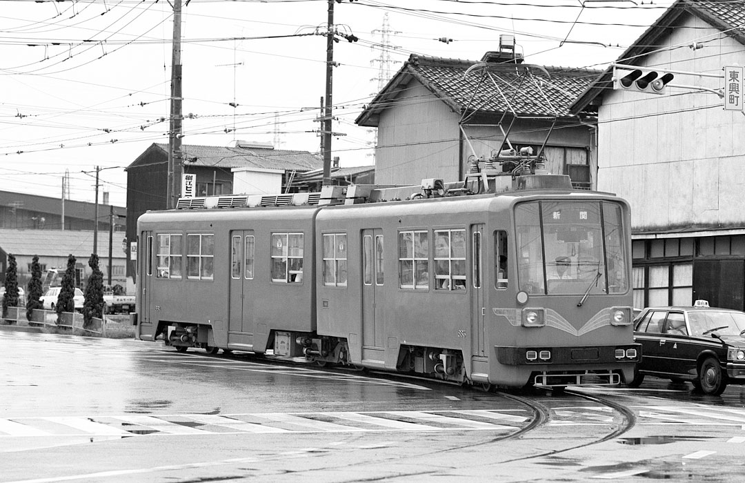 名鉄美濃町線 モ600、モ880、モ870 非冷房時代