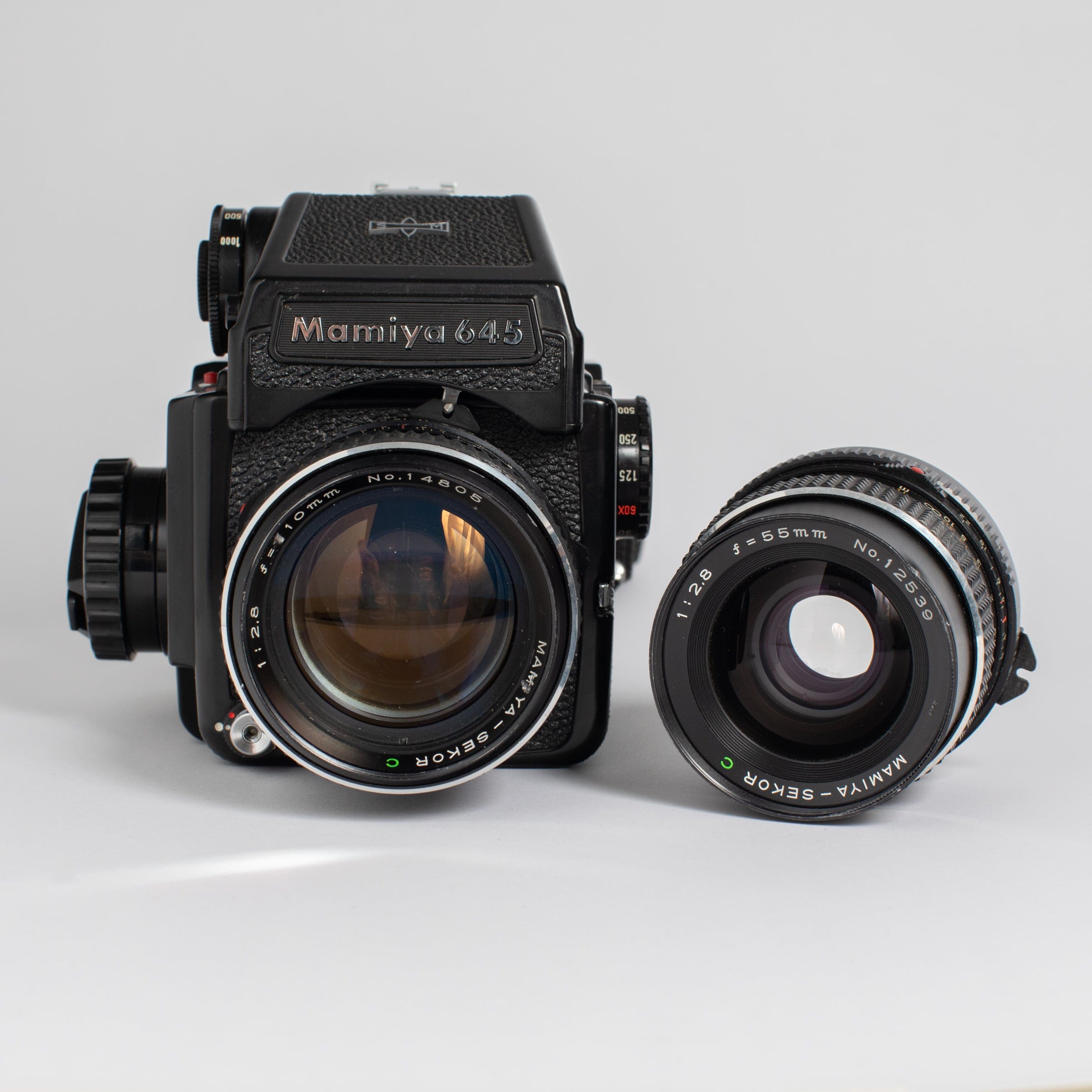 Mamiya M645 J with 55mm f/2.8 and 110mm f/2.8 – Film Supply Club