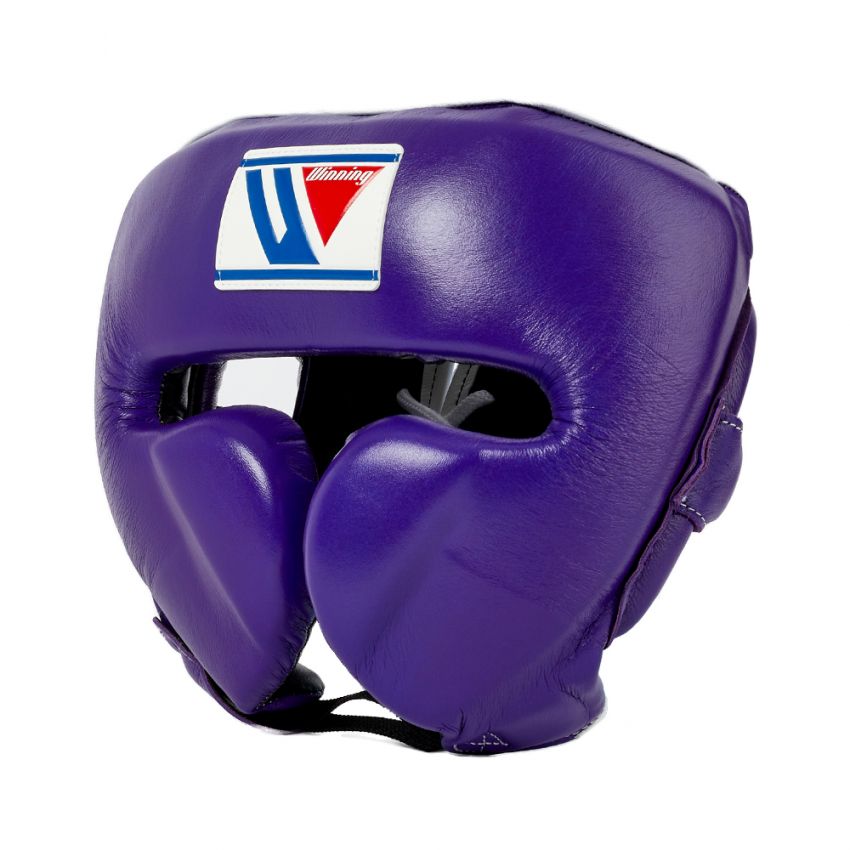 WINNING JAPAN BOXING FG-2900 CUSTOM HEADGUARD WITH CHEEK - PURPLE