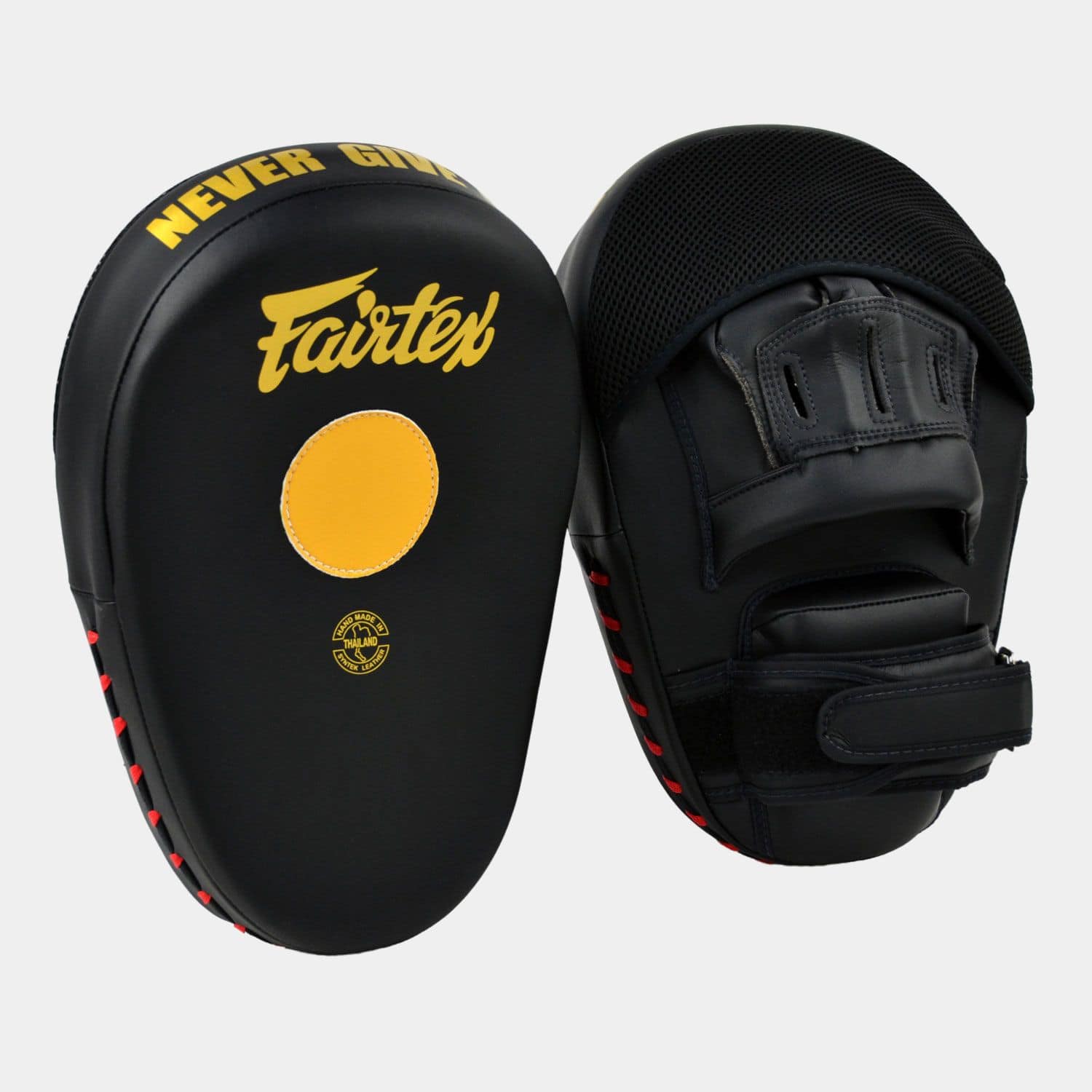 FAIRTEX合革製パンチングミット FMV15 黒＆金 手のひらサイズ FAIRTEX