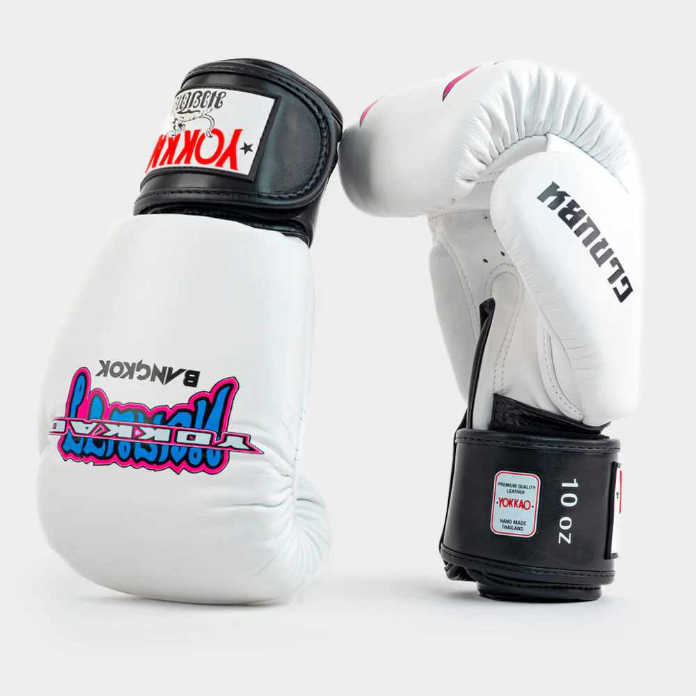 YOKKAO ヨッカオ ボクシンググローブ 10oz ホワイト/デニム綺麗