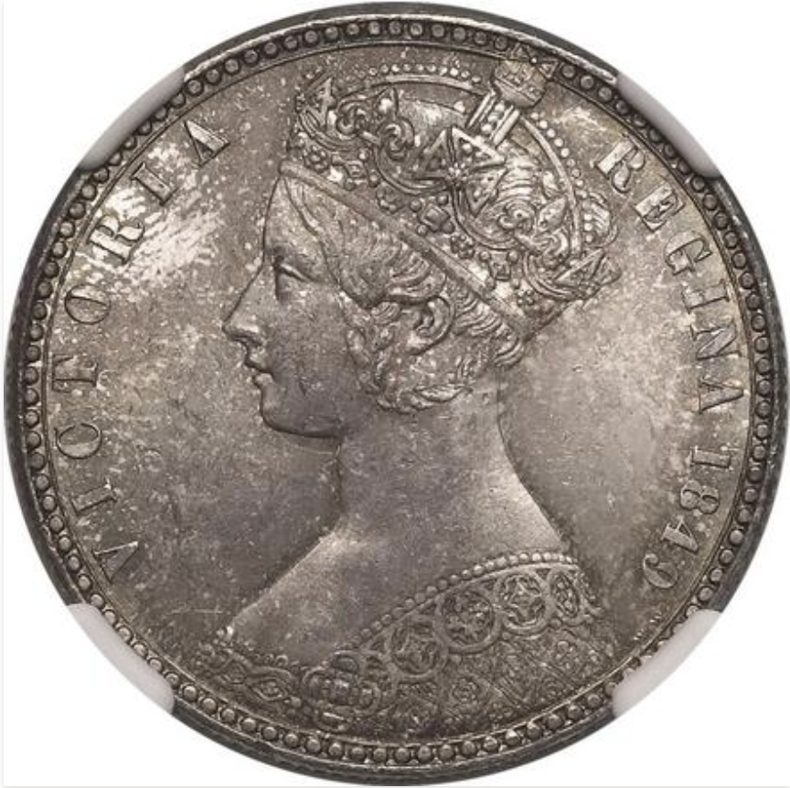 1873年(152年前) イギリス 1フローリン(ゴシックフローリン)銀貨 1873
