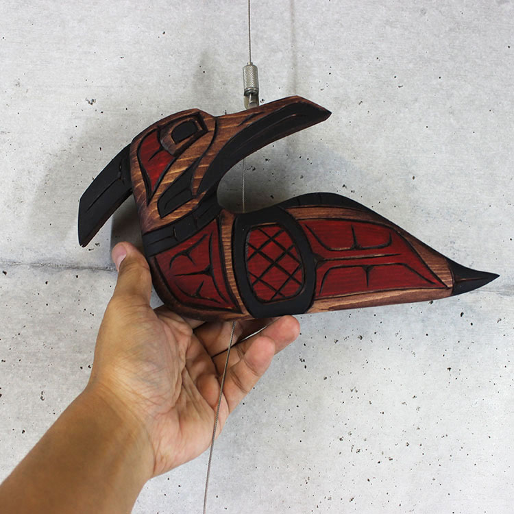 木彫刻 カービング タペストリー 壁掛け トーテムポールカナダ 先住民